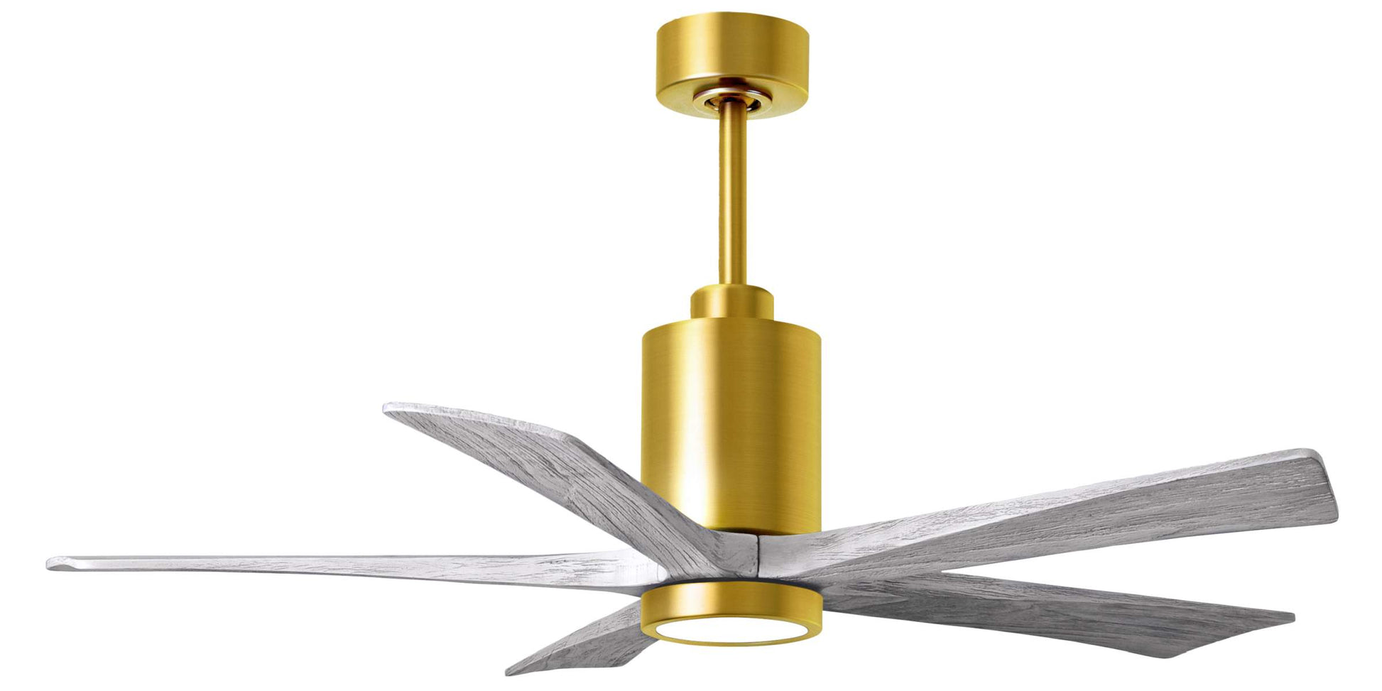 PA5-BRBR-BW-52 Atlas Patricia 52" Ceiling Fan in Brushed Brass with Barnwood Tone Blades