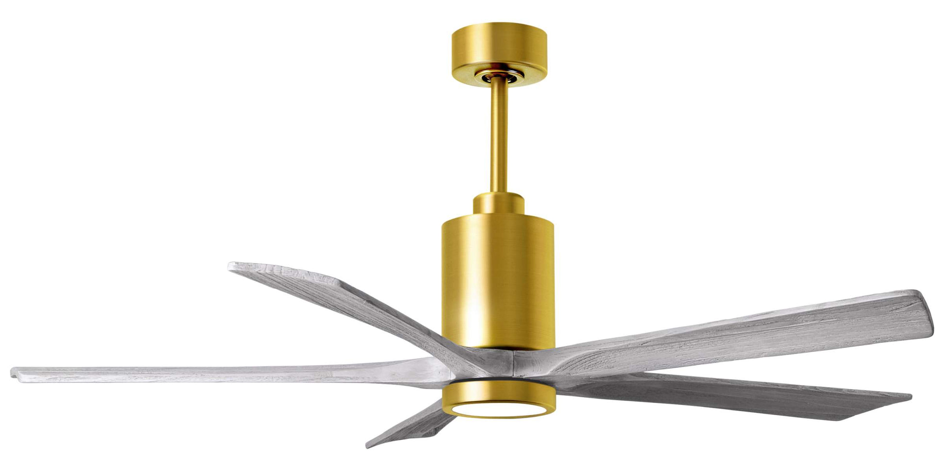 PA5-BRBR-BW-60 Atlas Patricia 60" Ceiling Fan in Brushed Brass with Barnwood Tone Blades