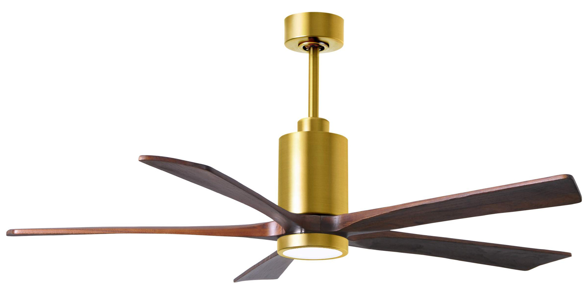 PA5-BRBR-WA-60 Atlas Patricia 60" Ceiling Fan in Brushed Brass with Walnut Tone Blades