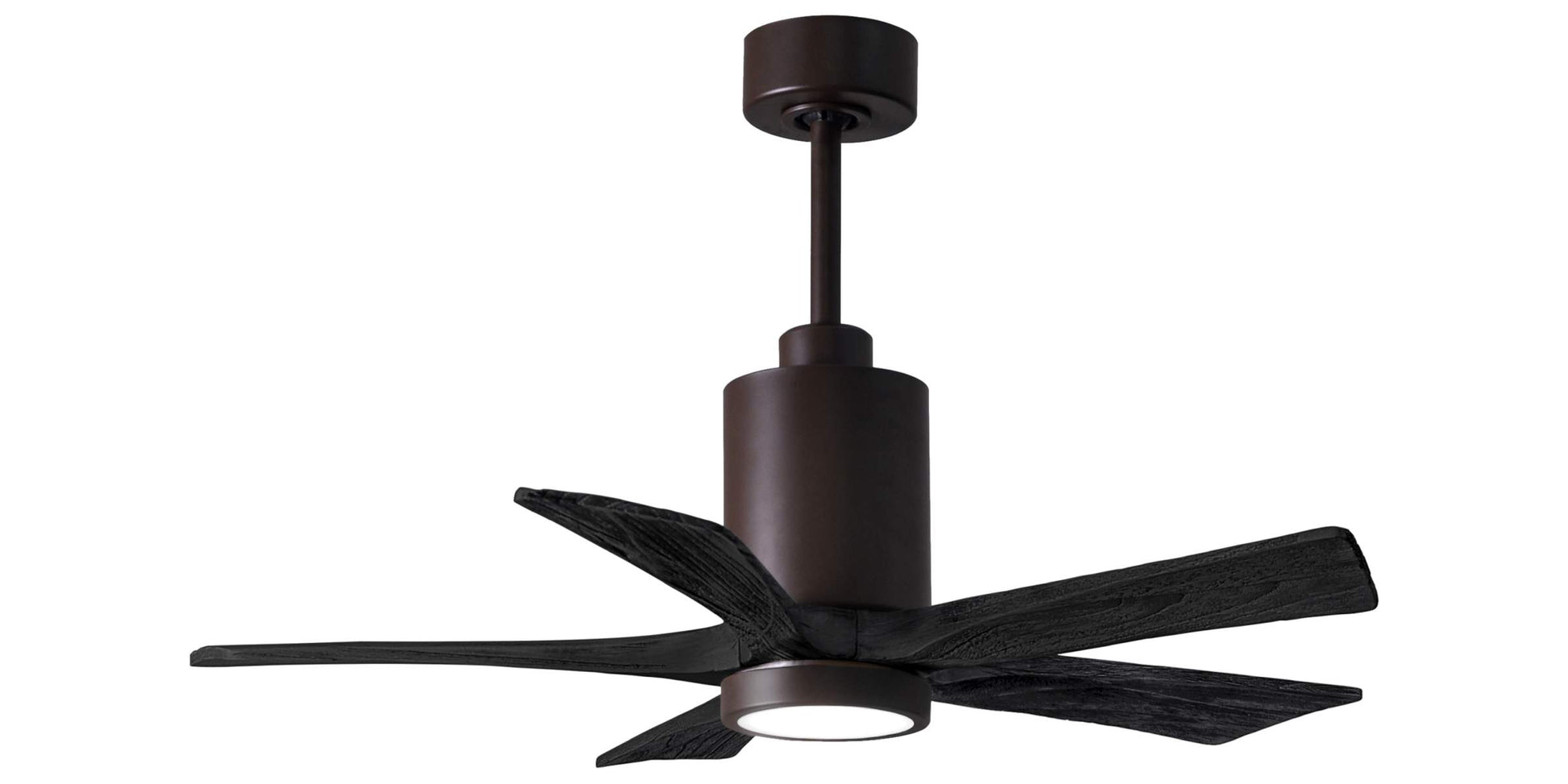 PA5-TB-BK-42 Atlas Patricia 42" Ceiling Fan in Textured Bronze with Matte Black Blades