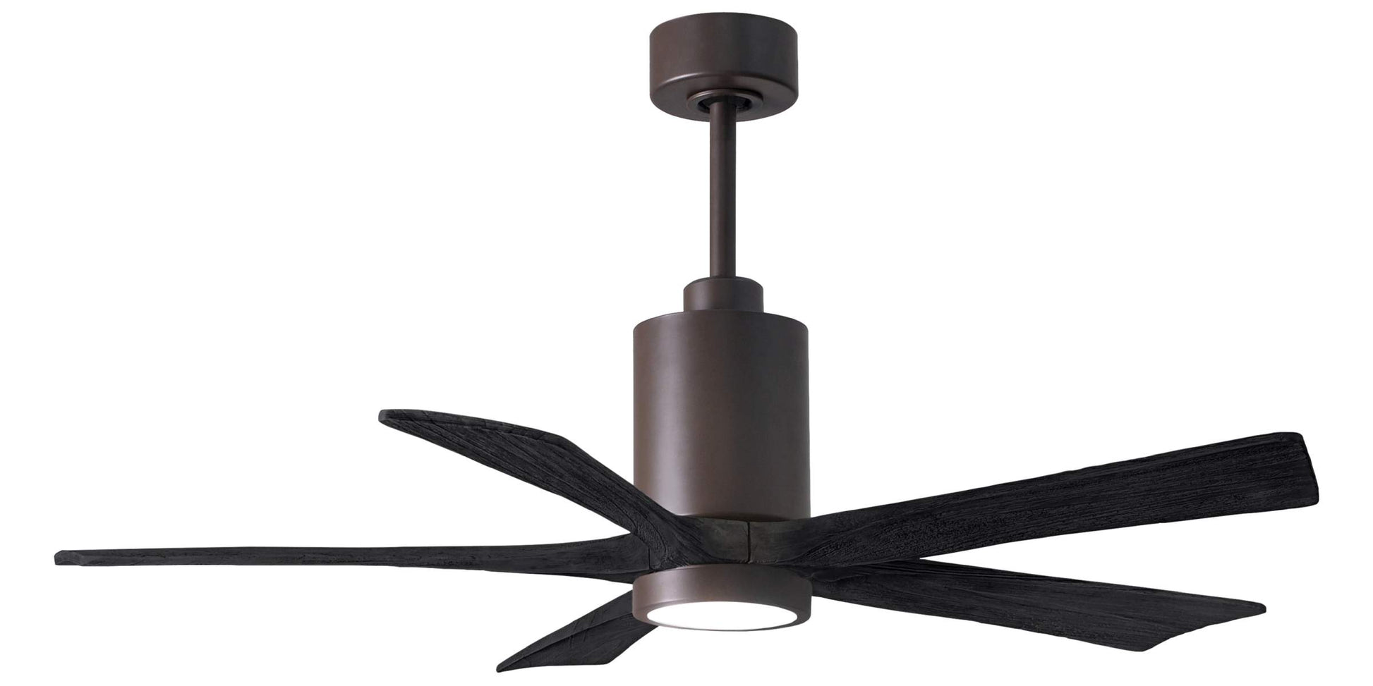 PA5-TB-BK-52 Atlas Patricia 52" Ceiling Fan in Textured Bronze with Matte Black Blades