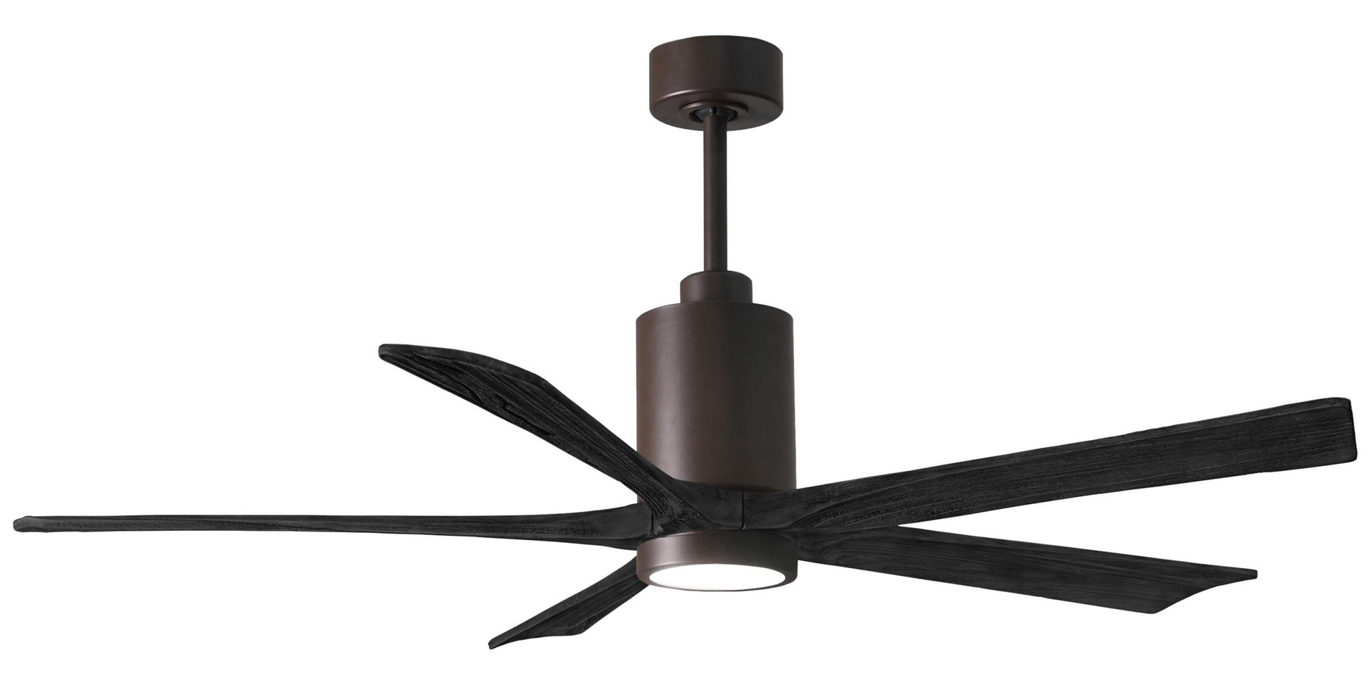 PA5-TB-BK-60 Atlas Patricia 60" Ceiling Fan in Textured Bronze with Matte Black Blades