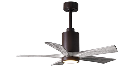 PA5-TB-BW-42 Atlas Patricia 42" Ceiling Fan in Textured Bronze with Barnwood Tone Blades