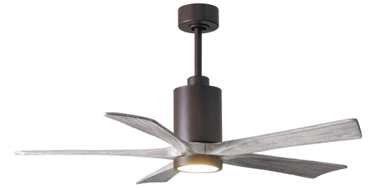 PA5-TB-BW-52 Atlas Patricia 52" Ceiling Fan in Textured Bronze with Barnwood Tone Blades