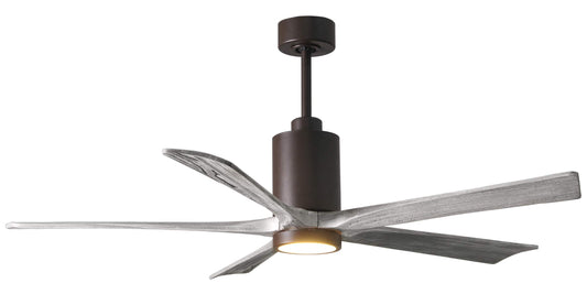 PA5-TB-BW-60 Atlas Patricia 60" Ceiling Fan in Textured Bronze with Barnwood Tone Blades