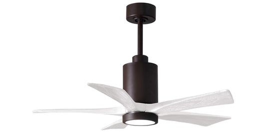 PA5-TB-MWH-42 Atlas Patricia 42" Ceiling Fan in Textured Bronze with Matte White Blades