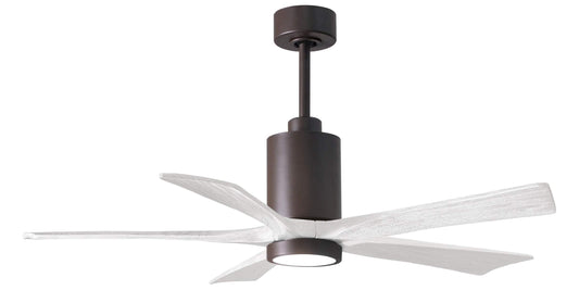 PA5-TB-MWH-52 Atlas Patricia 52" Ceiling Fan in Textured Bronze with Matte White Blades