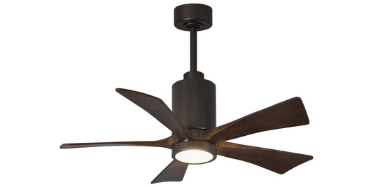 PA5-TB-WA-42 Atlas Patricia 42" Ceiling Fan in Textured Bronze with Walnut Tone Blades