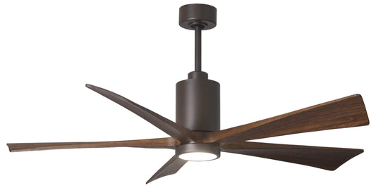 PA5-TB-WA-60 Atlas Patricia 60" Ceiling Fan in Textured Bronze with Walnut Tone Blades