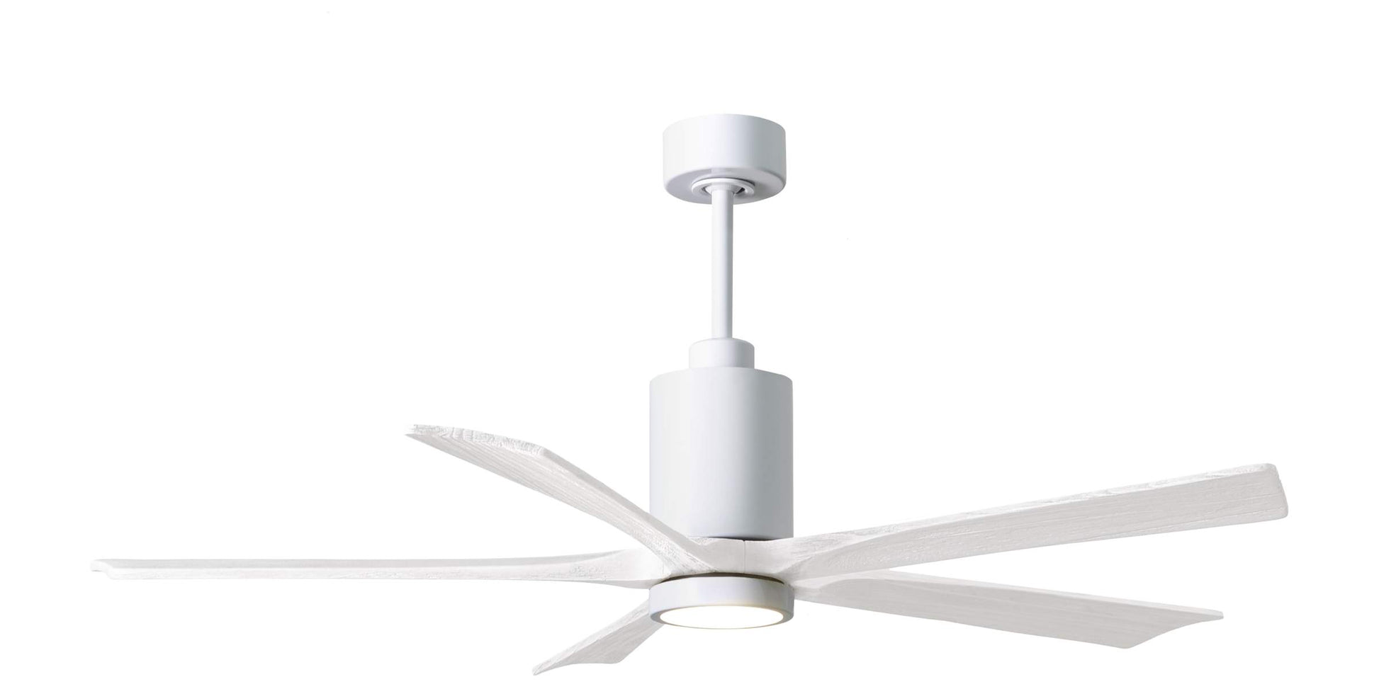 PA5-WH-MWH-60 Atlas Patricia 60" Ceiling Fan in White with Matte White Blades