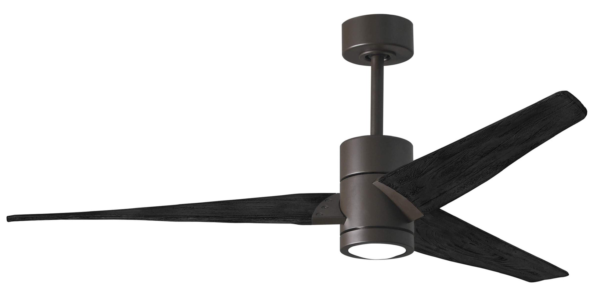 SJ-TB-BK-60 Atlas Super Janet 60" Ceiling Fan in Textured Bronze with Matte Black Blades