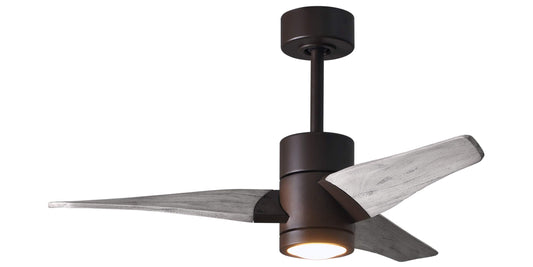 SJ-TB-BW-42 Atlas Super Janet 42" Ceiling Fan in Textured Bronze with Barn Wood Tone Blades