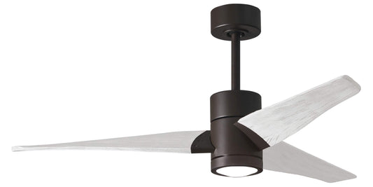 SJ-TB-MWH-52 Atlas Super Janet 52" Ceiling Fan in Textured Bronze with Matte White Blades