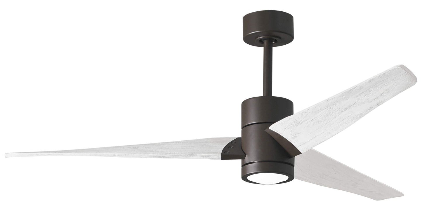 SJ-TB-MWH-60 Atlas Super Janet 60" Ceiling Fan in Textured Bronze with Matte White Blades