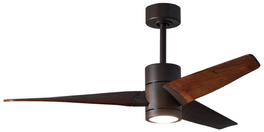 SJ-TB-WN-52 Atlas Super Janet 52" Ceiling Fan in Textured Bronze with Walnut Tone Blades