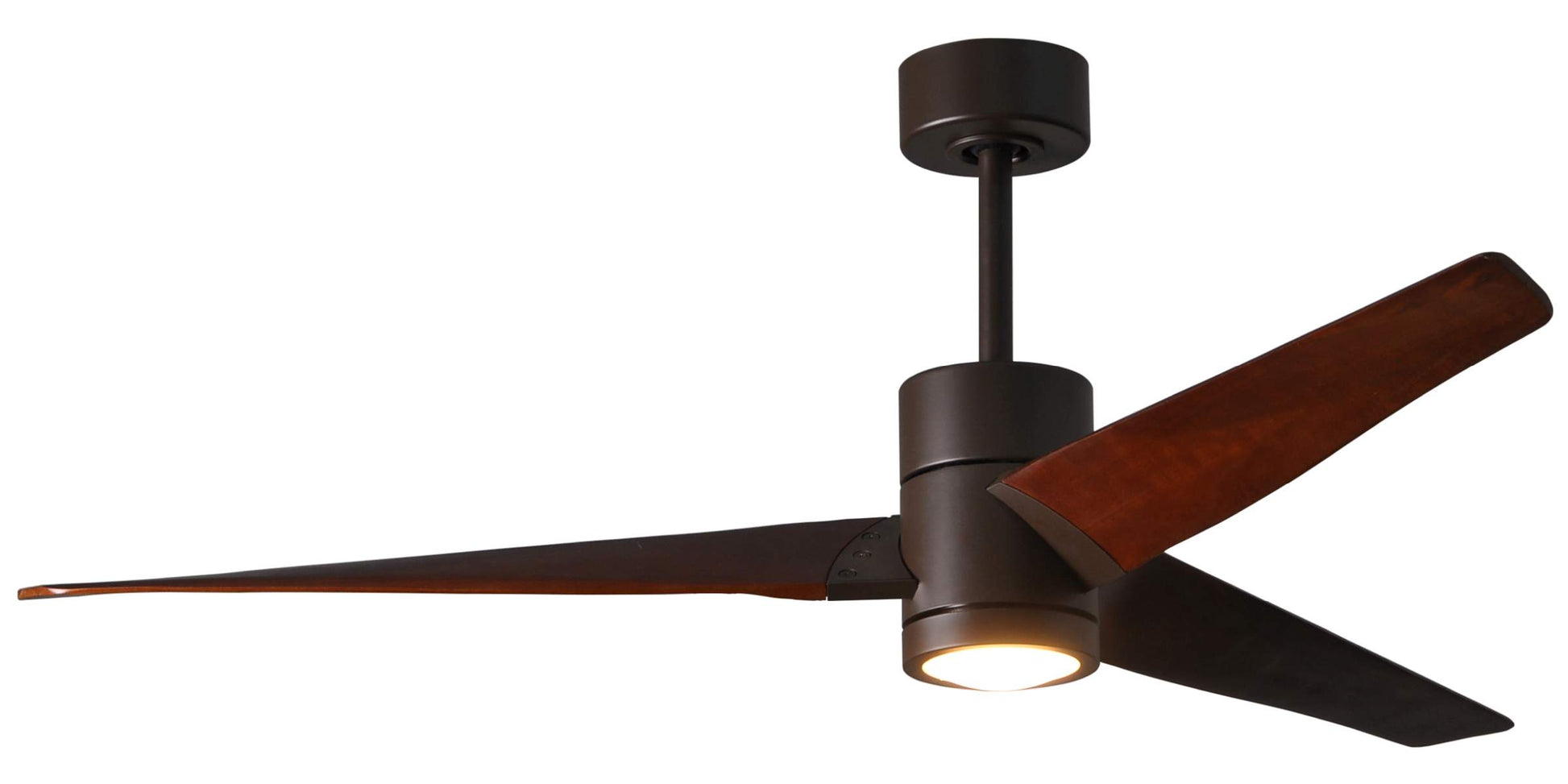 SJ-TB-WN-60 Atlas Super Janet 60" Ceiling Fan in Textured Bronze with Walnut Tone Blades