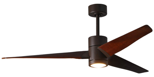 SJ-TB-WN-60 Atlas Super Janet 60" Ceiling Fan in Textured Bronze with Walnut Tone Blades