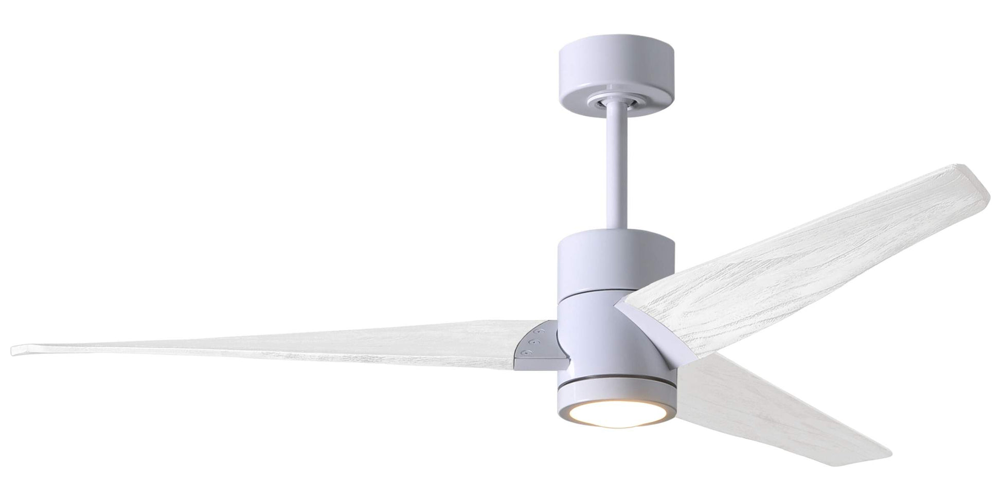 SJ-WH-MWH-52 Atlas Super Janet 52" Ceiling Fan in White with Matte White Blades