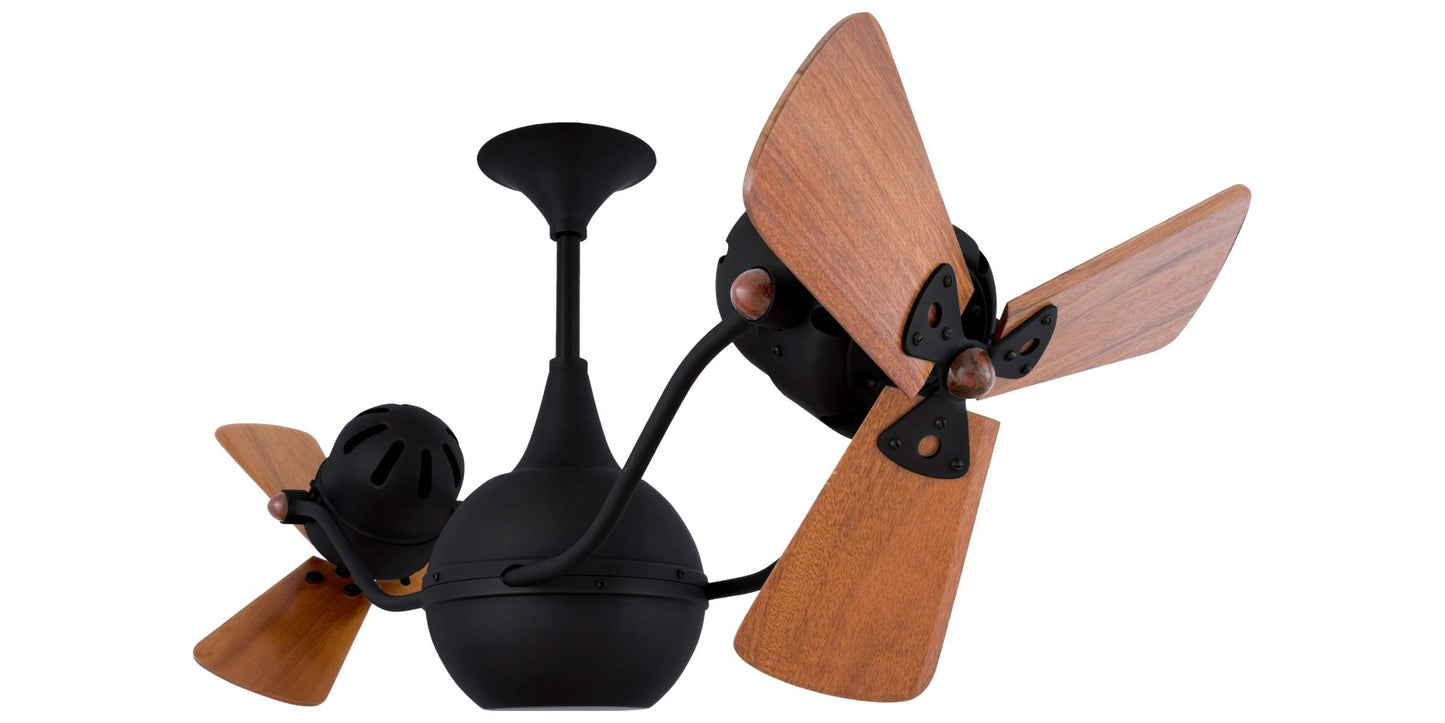 VB-BK-WD Matthews Vent-Bettina 44" Ceiling Fan in Matte Black with Mahogany Blades