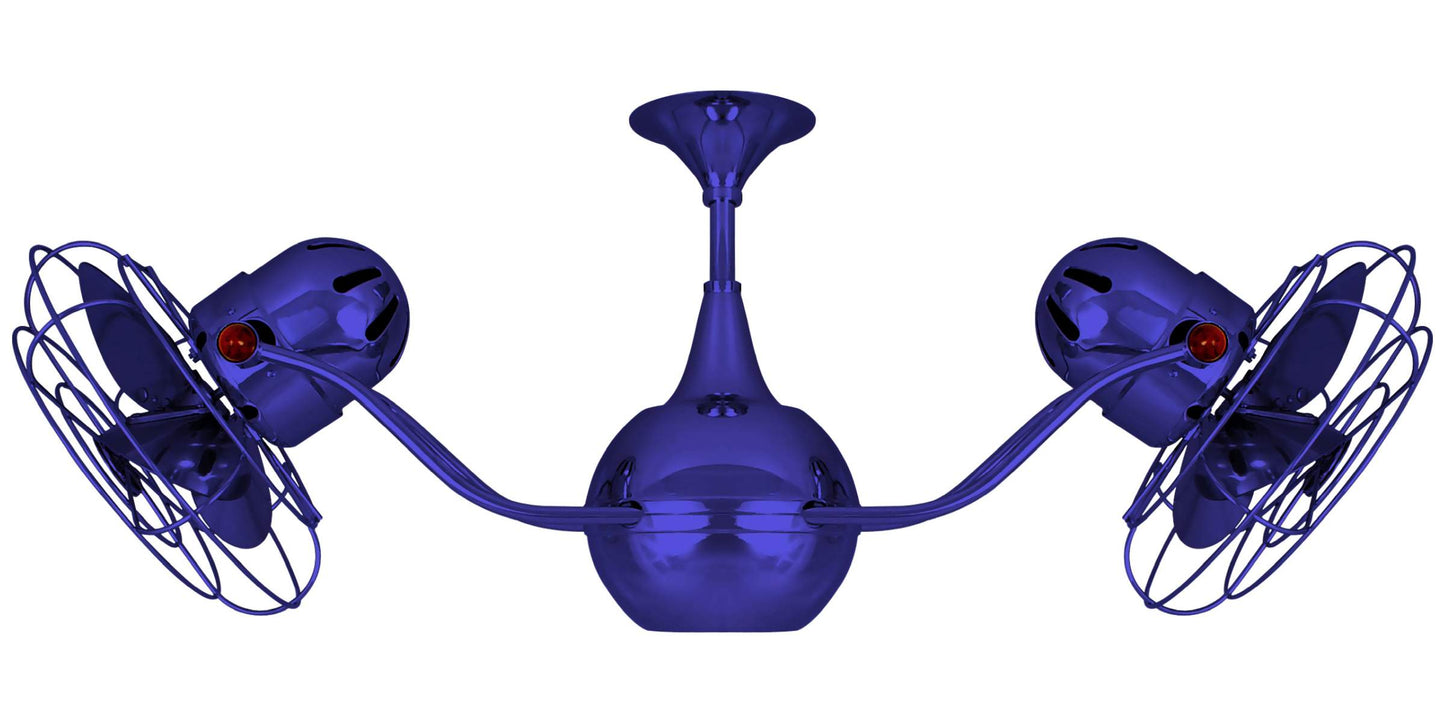 VB-BLUE-MTL Matthews Vent-Bettina 42" Ceiling Fan in Blue with Safira Blades