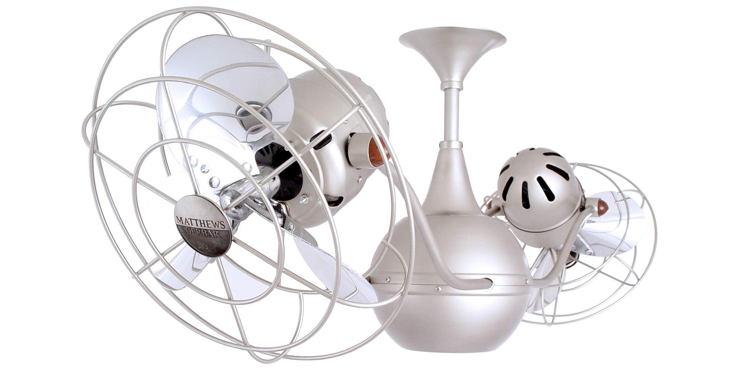 VB-BN-MTL Matthews Vent-Bettina 42" Ceiling Fan in Brushed Nickel with Brushed Nickel Blades