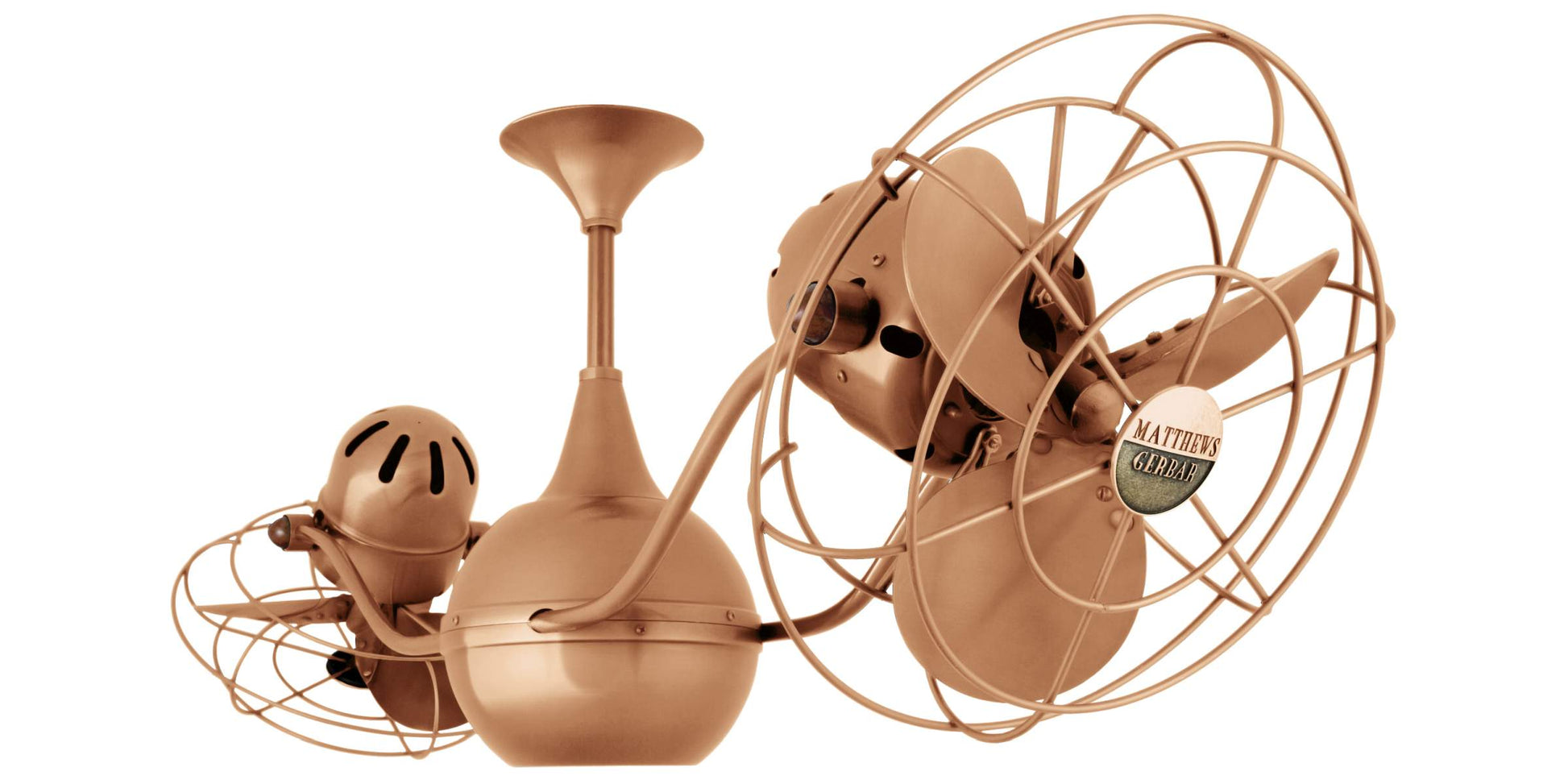 VB-BRCP-MTL Matthews Vent-Bettina 42" Ceiling Fan in Brushed Copper with Brushed Copper Blades