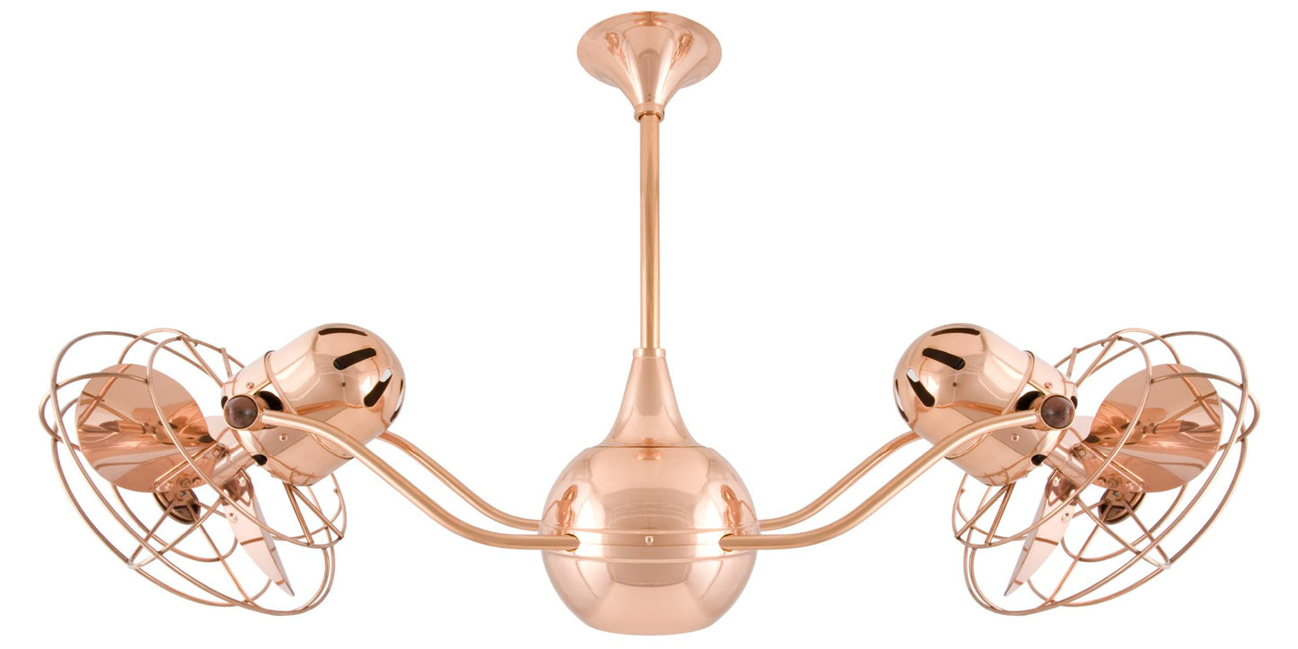 VB-CP-MTL Matthews Vent-Bettina 42" Ceiling Fan in Polished Copper with Polished Copper Blades