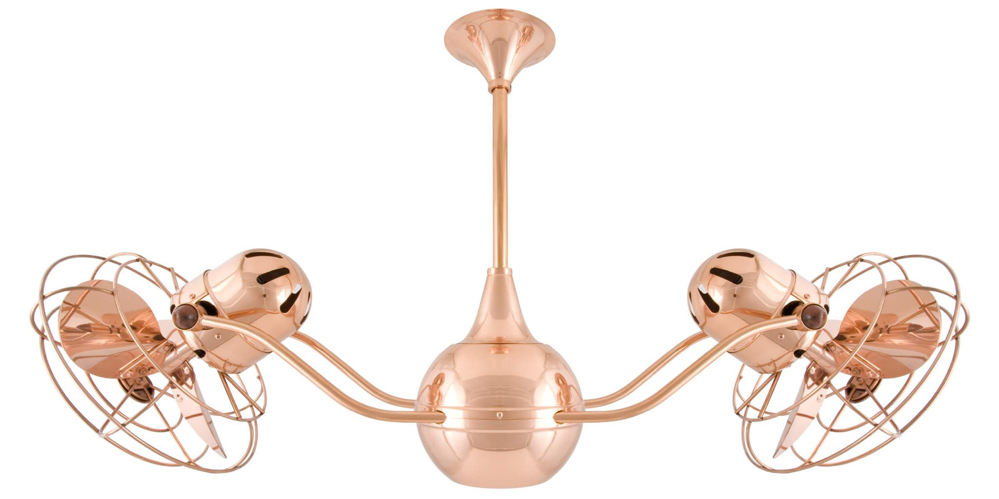 VB-CP-MTL Matthews Vent-Bettina 42" Ceiling Fan in Polished Copper with Polished Copper Blades