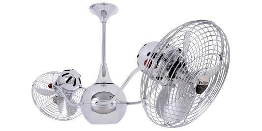 VB-CR-MTL Matthews Vent-Bettina 42" Ceiling Fan in Polished Chrome with Polished Chrome Blades