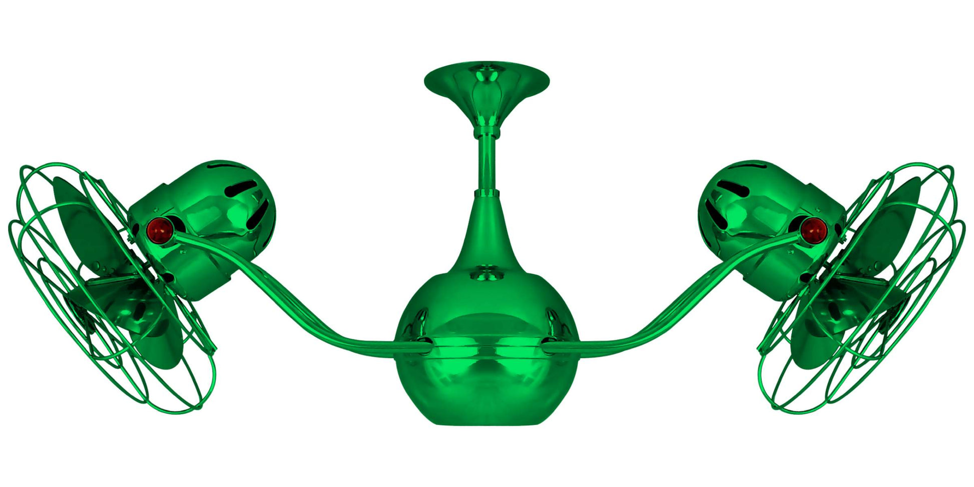 VB-GREEN-MTL Matthews Vent-Bettina 42" Ceiling Fan in Green with Esmerelda Blades