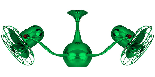 VB-GREEN-MTL Matthews Vent-Bettina 42" Ceiling Fan in Green with Esmerelda Blades