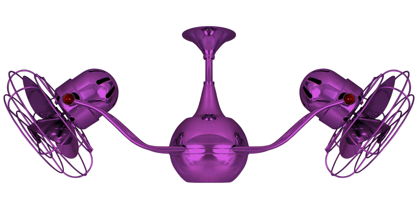 VB-LTPURPLE-MTL Matthews Vent-Bettina 42" Ceiling Fan in Light Purple with Ametista Blades