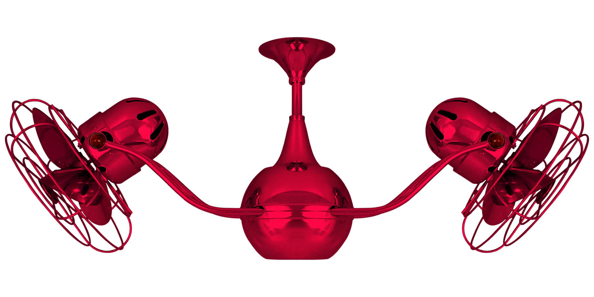 VB-RED-MTL Matthews Vent-Bettina 42" Ceiling Fan in Red with Rubi Blades