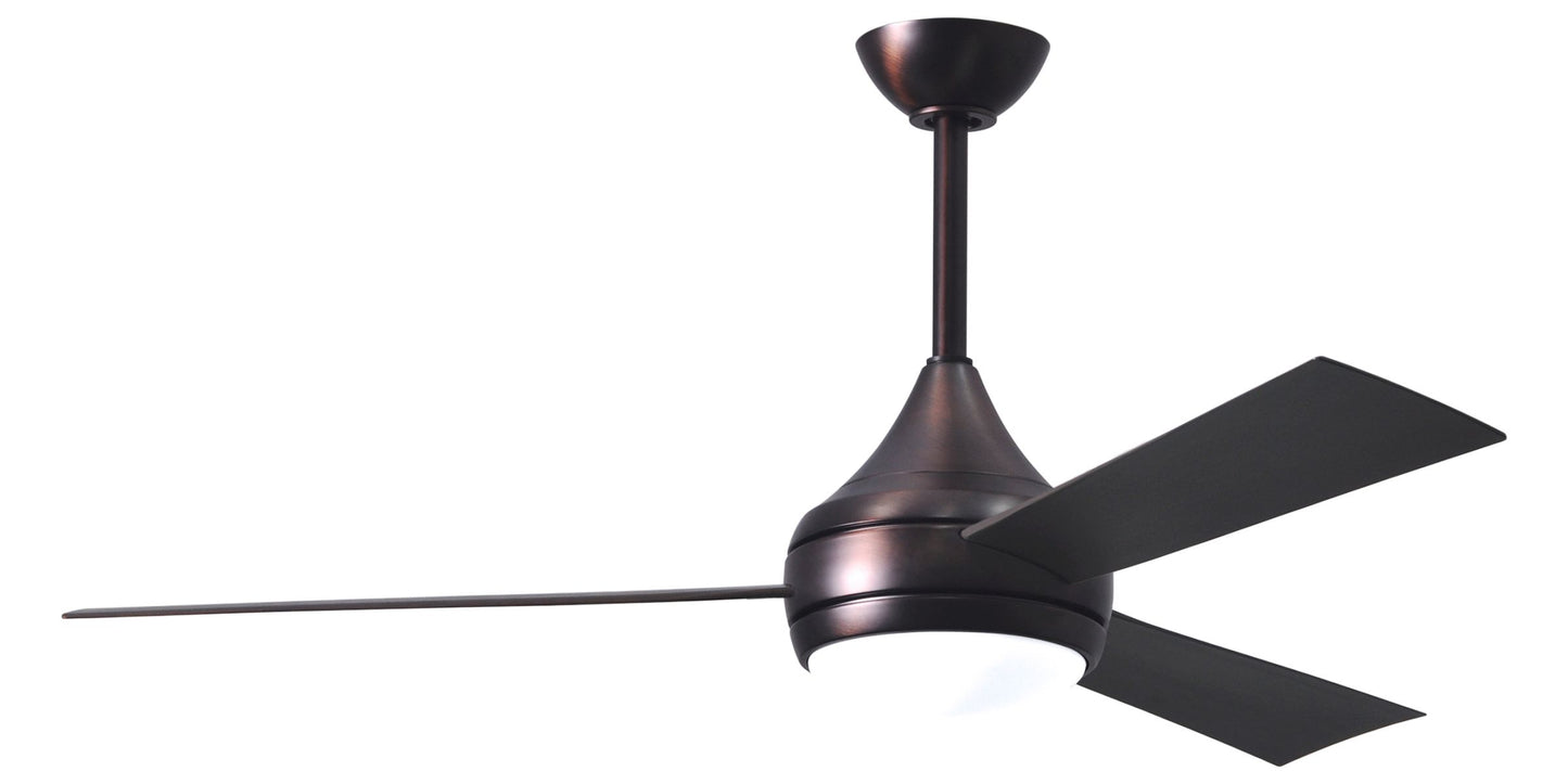 Matthews DA-BB-BB Donaire Stainless Steel Ceiling Fan