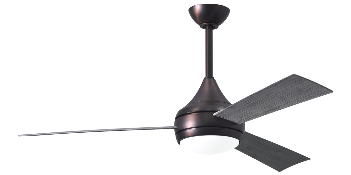 Matthews DA-BB-BW Donaire Stainless Steel Ceiling Fan