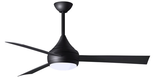 Matthews DA-BK-BK Donaire Stainless Steel Ceiling Fan