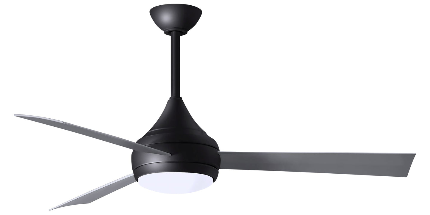 Matthews DA-BK-BS Donaire Stainless Steel Ceiling Fan