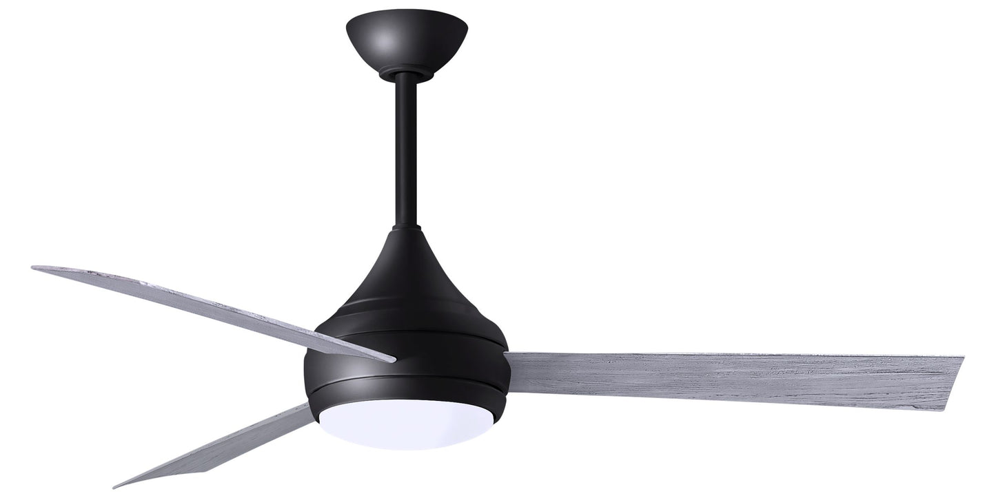 Matthews DA-BK-BW Donaire Stainless Steel Ceiling Fan