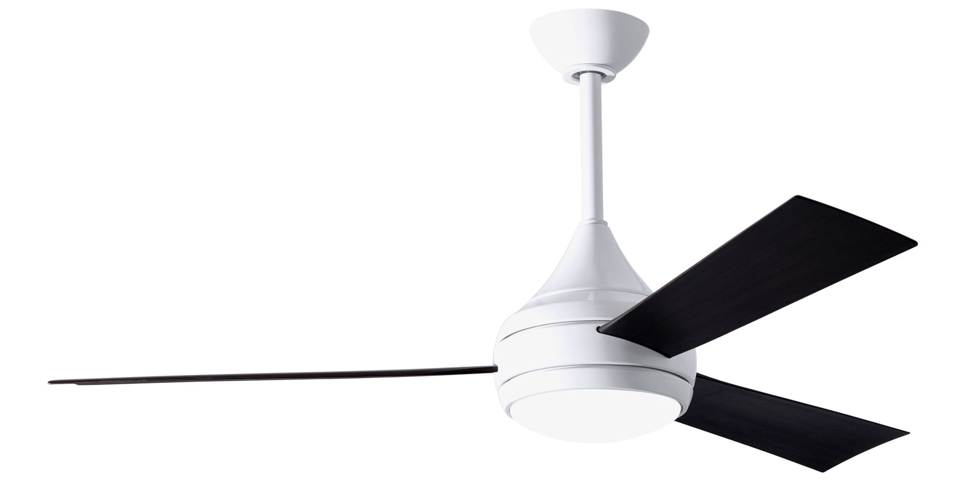 Matthews DA-WH-BK Donaire Stainless Steel Ceiling Fan