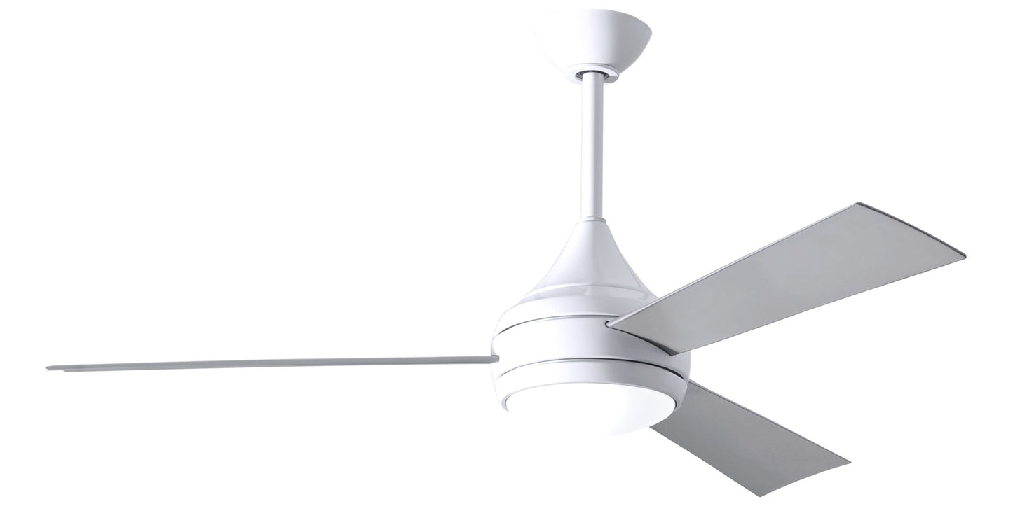 Matthews DA-WH-BS Donaire Stainless Steel Ceiling Fan