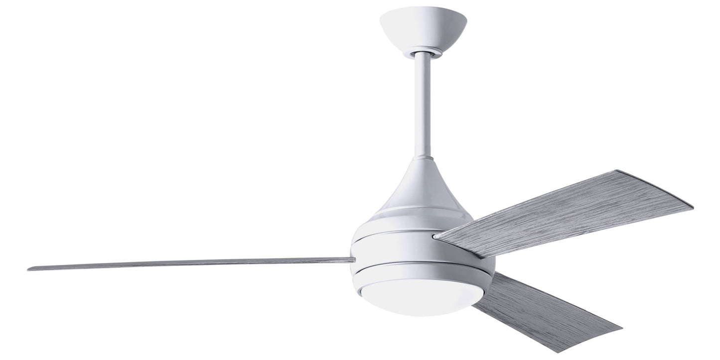 Matthews DA-WH-BW Donaire Stainless Steel Ceiling Fan